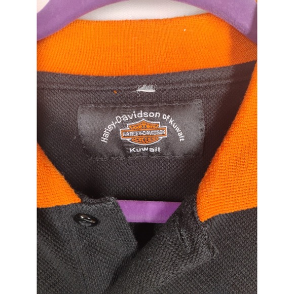 Vintage Harley Davidson Of Kuwait Mens Polo Shirt Sz XL Embroidered Motorcycles - Picture 3 of 10